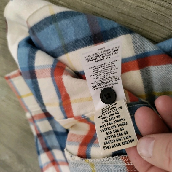 L.L. Bean Scotch Plaid Flannel Shirt Womens 2X Relaxed Zip Hoodie Cotton Shacket - Picture 5 of 8